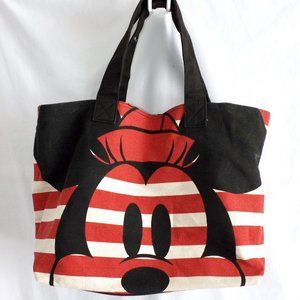 Mickey and Minnie Mouse Large Canvas Tote from the Disney Store, EC